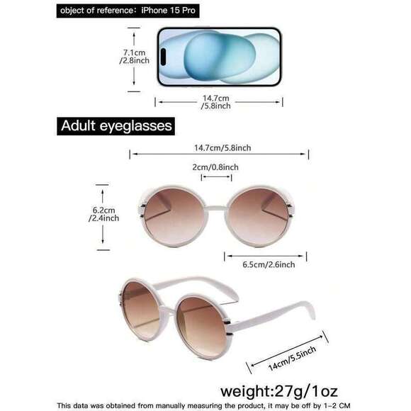 Acrylic Round Glasses Accessories For Glasses